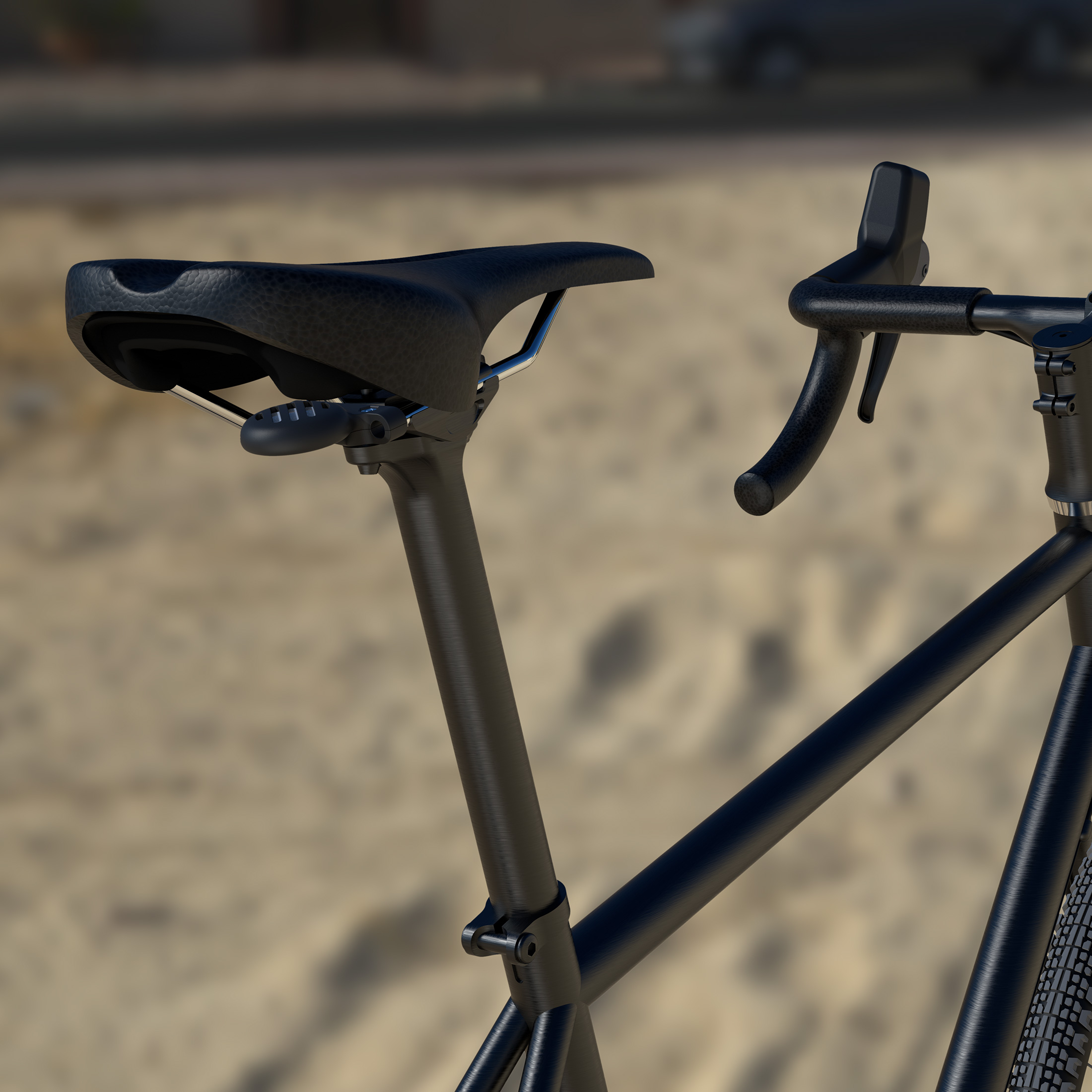 Bike Tag Saddle Mount for AirTag Black