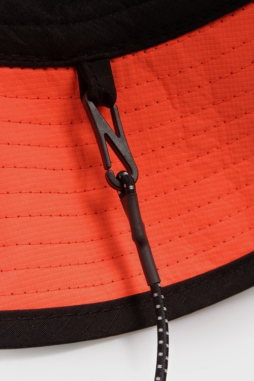 ESSENTIALS JUNGLE HAT BLACK & ORANGE